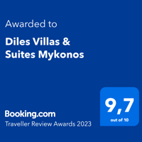 Diles Villas & Suites in Mykonos Booking Award